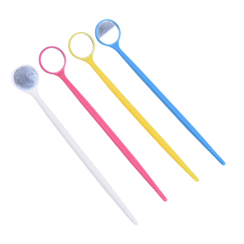 

4PCS Plastic Dental Mirror Colorful Dental Tooth Mirror For Oral Care Tooth Cleaning Mouth Kit Cute Cheap Produtos Dentist Tools