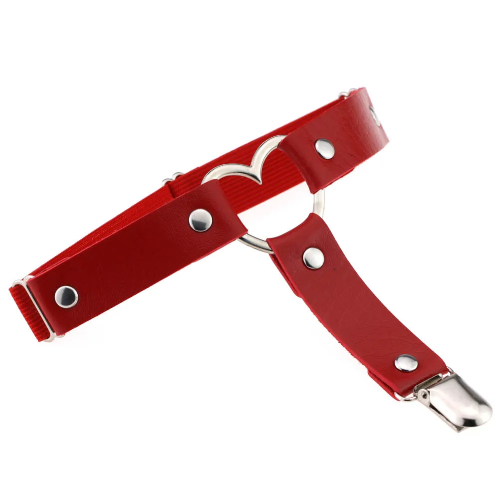 Подвязка Hirigin Женская в форме сердца эластичный пояс из искусственной кожи