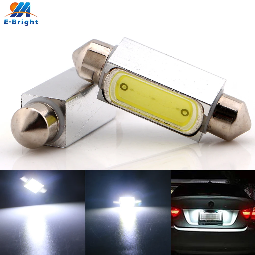 

6 шт. AC/DC 12V COB 3 Вт светодиодный светодиодных Трубчатых ламп C5W 31 мм 36 мм/39 мм/41 мм авто Купол Чтение светильник тарелка номер светильник s свето...