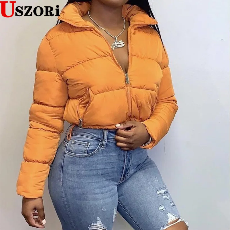 

Women's 2022 Winter New Solid Color Fashion Warm Tops Long Sleeved Cardigan Warm Two Pocket Adjustable Cotton Clothes