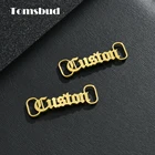 Персонализированные пряжки для обуви с именем для женщин и мужчин, шнурки с буквами на заказ, украшения, очаровательные украшения для обуви, ювелирные изделия для ног