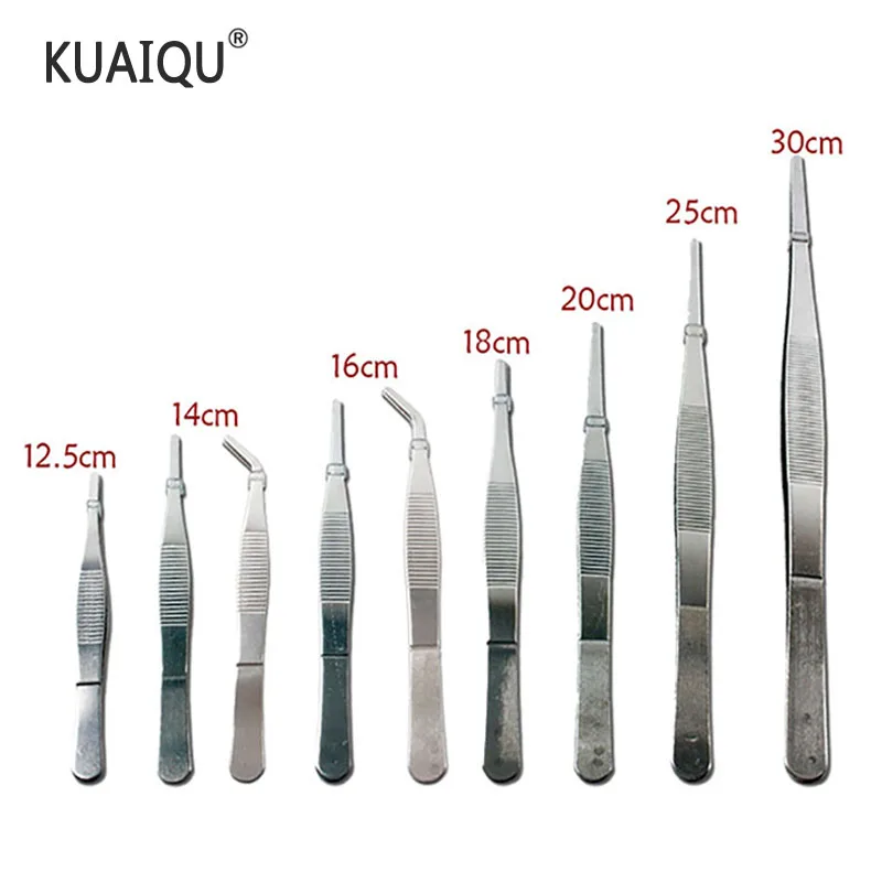 Пинцет Kuaiqu медицинский Высокоточный из нержавеющей стали длинный для барбекю