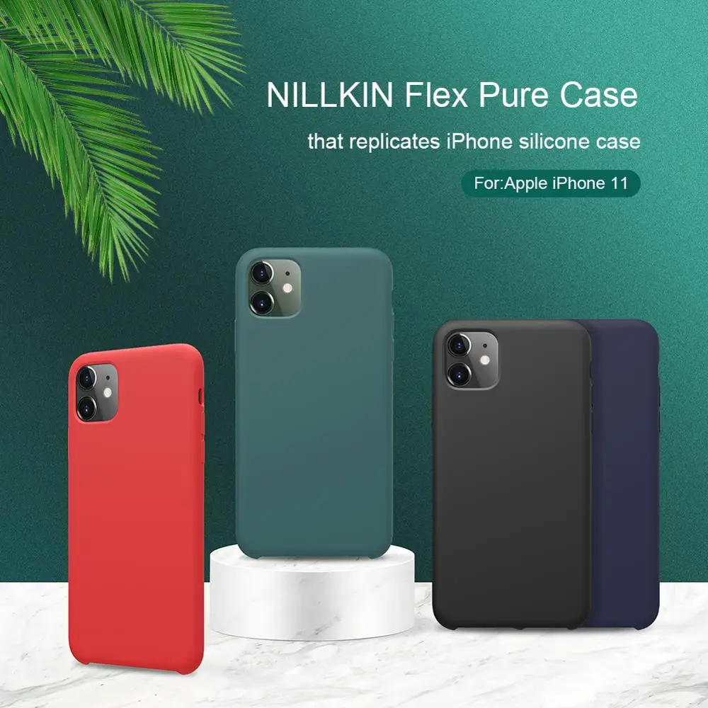 Чехол для iphone 11 чехол se 2020 12 NILLKIN гибкий жидкий силиконовый мягкая задняя крышка