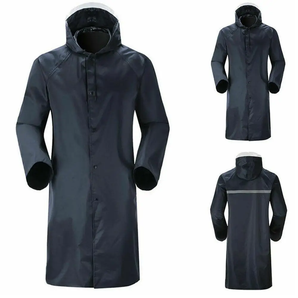 

New Raincoat Long Section Adult Fashion Men Women Outdoor Work Hiking One-piece Poncho Site Labor Protection Waterproof Lengthen