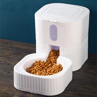 large capacity pet bowl 1 8l automatic cat dog feeder puppy drinking water fountain plastic kitten feeding food container
