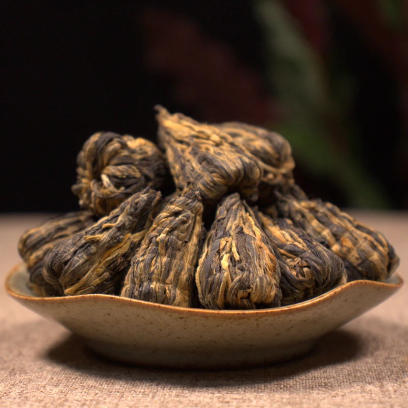 

Черный чай Yunnan Baota, чай ручной работы Fengqing, золотой Шелковый маленький золотой чай в форме пагоды, чай Gongfu, Питательный чай для желудка