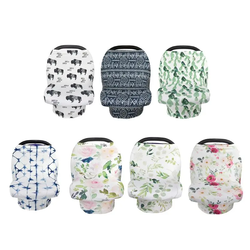 

New Mom Nursing Cover Scarf Canopy Breastfeeding Cover Flowel Multifunction Cape Baby Stroller Cover Infant Car Seat Cover 40JC