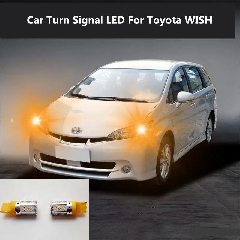 

Car Turn Signal LED For Toyota WISH 2008-2019 Command light headlight modification 12V 10W 6000K 2PCS