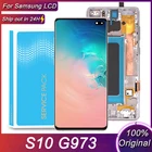 100% Оригинальный 6,1 ''AMOLED ЖК-дисплей для Samsung Galaxy S10 G973 G973FDS G973U SM-G973W дисплей сенсорный экран дигитайзер Замена