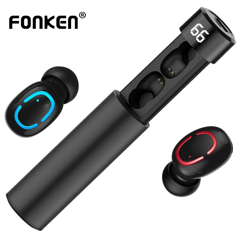 Беспроводные наушники FONKEN Q67 с Bluetooth мини-наушники TWS защитой от пота