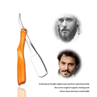 classic men manual shaving barber folding knife holder straight edge razor