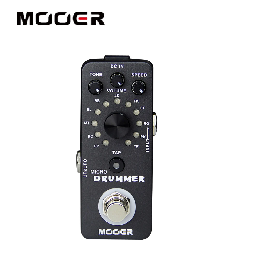 Микро барабанщик MOOER цифровая аудиобарабанная машина педаль для гитарных