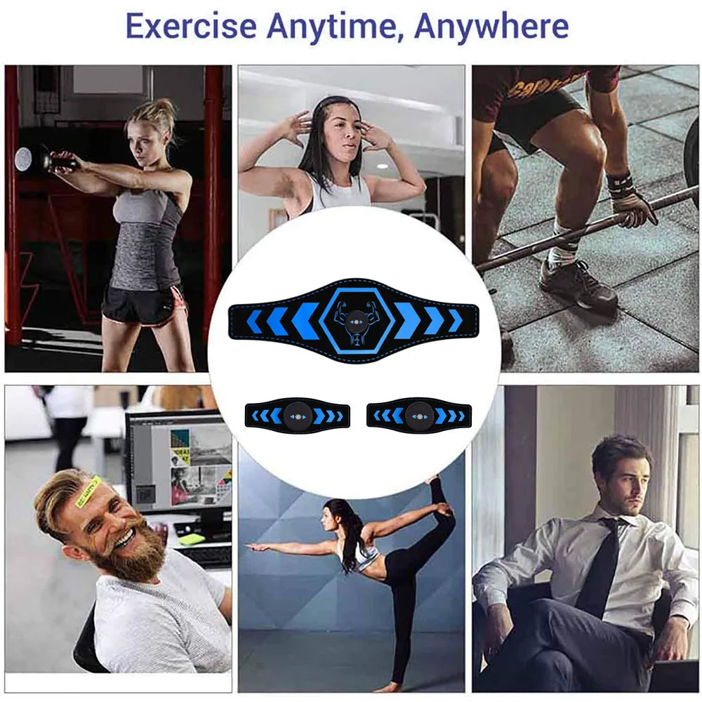 Электростимулятор мышц тонер для фитнеса тела похудения тренажер стимуляции