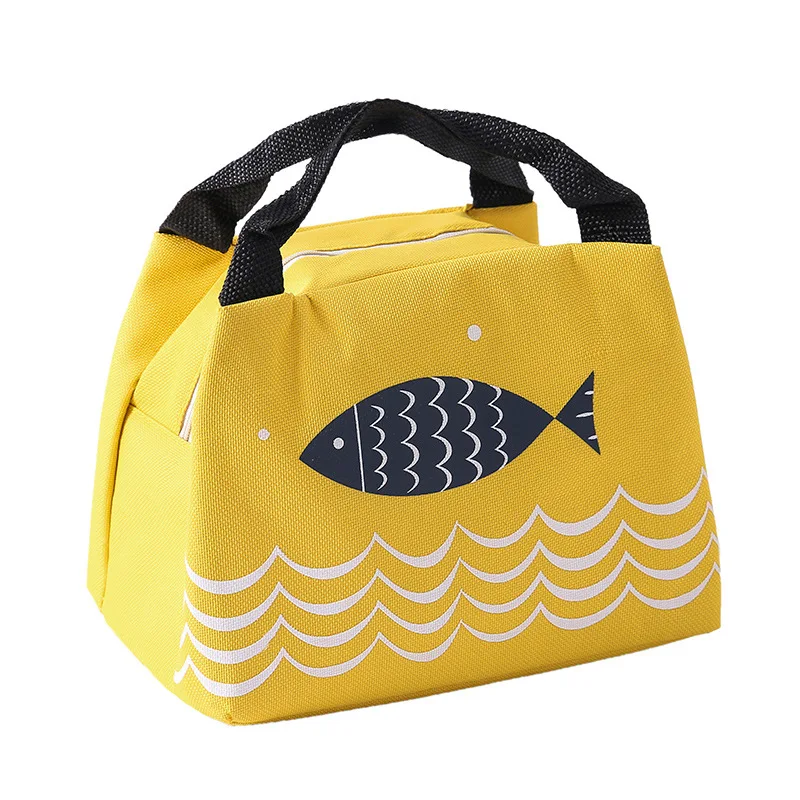 Портативная мультяшная сумка для ланча термоизолированная холодильник школьная