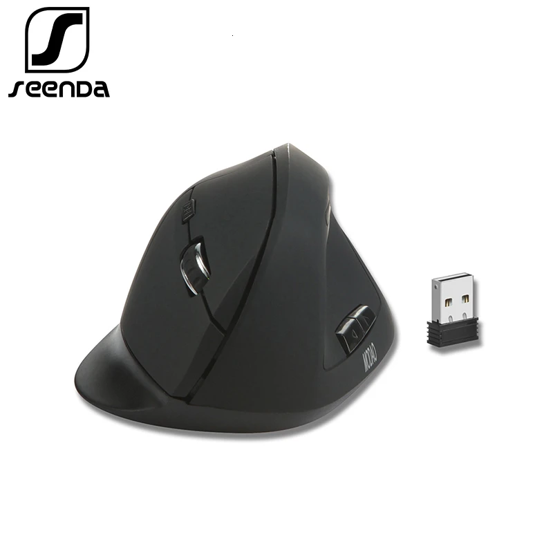Мышь Компьютерная SeenDa беспроводная Вертикальная Эргономичная 2 4 ГГц USB Type C