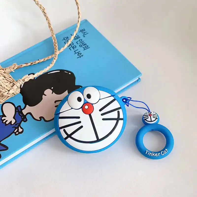 LOVERONY Cute Cartoon Bluetooth Earphone 3D Silicone Case For AirPods 2 1 Headset Protective Cover Apple Air pods Charging Box