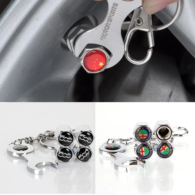 Автомобильный Стайлинг колпачки для стержней клапана автомобильного колеса Alfa