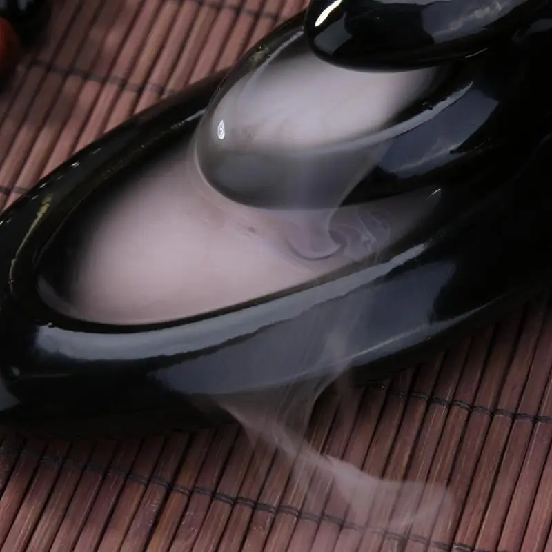 Керамический монах кадило в виде маленького Будды обратного потока ладана