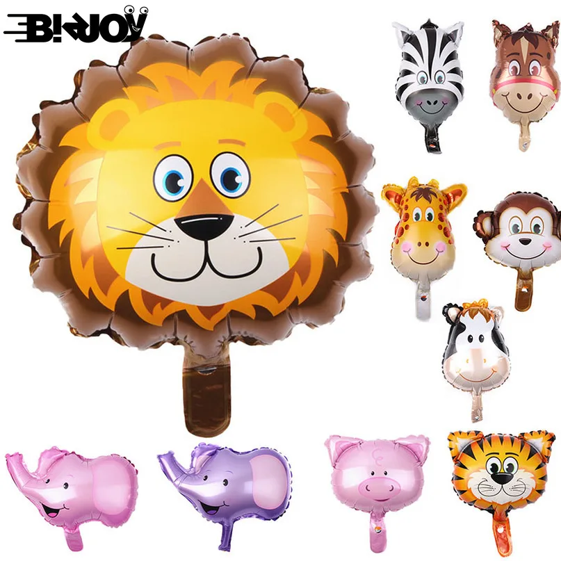 1 шт воздушные шарики в виде животных на день рождения вечерние украшения тигр