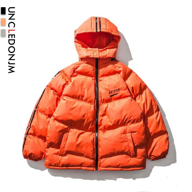 UNCLEDONJM хлопковая стеганая негабаритная ветровка с капюшоном парки куртки Уличная