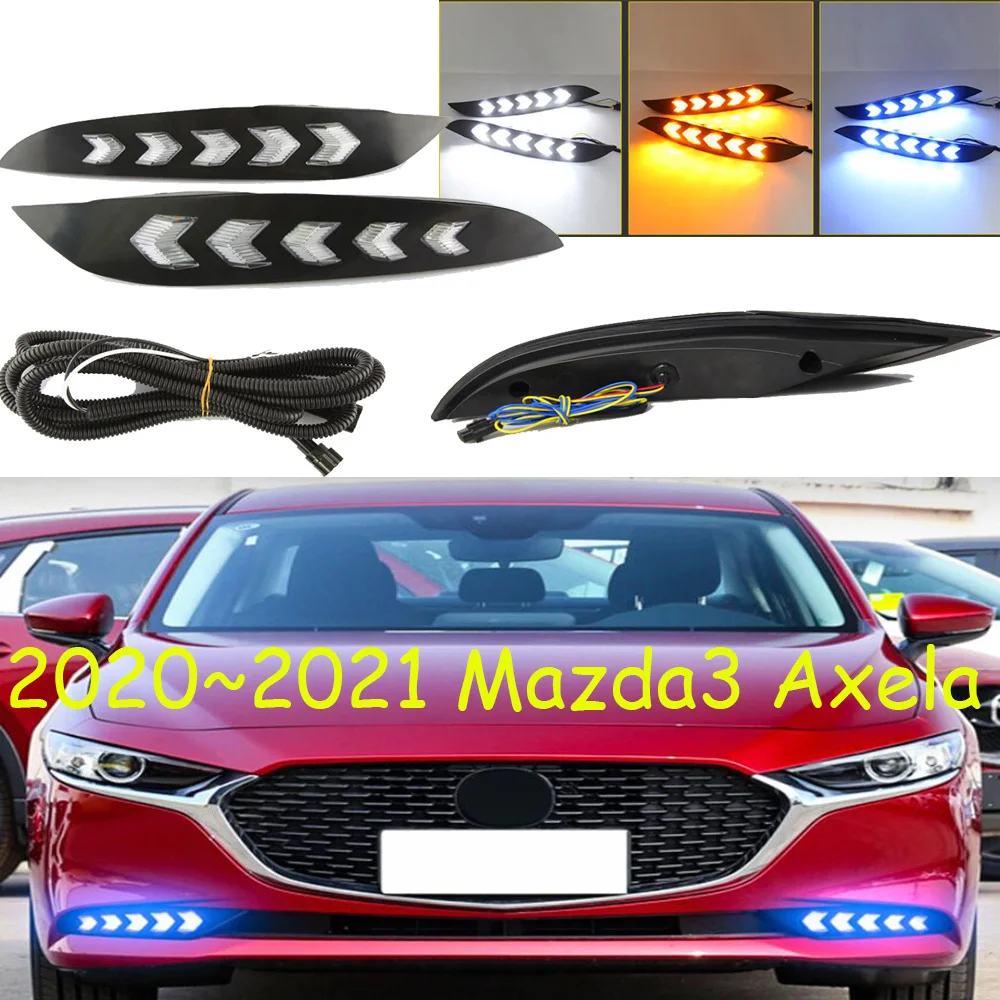 

Dynamic car bumper headlight for mazda3 daytime light axela 2020~2021y DRL car accessories LED headlamp for mazda3 fog light