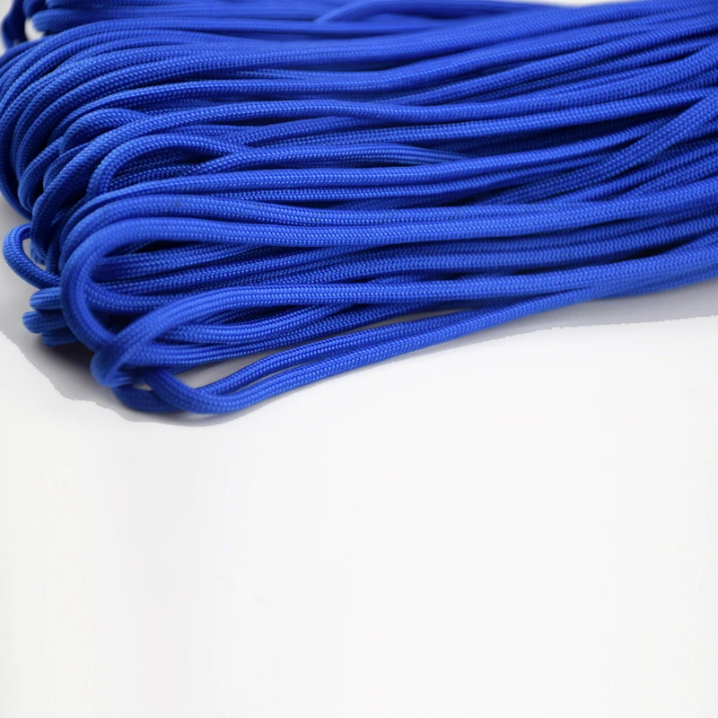 Оптовая продажа Черная веревка Paracord 550 Тип III диаметр 4 мм 7 ядер 100 футов метров