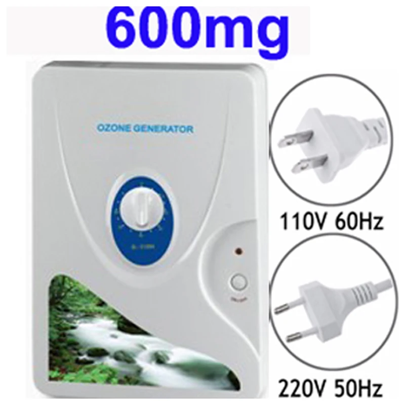 

droshipping 600mg Ozone Generator Ozonator Wheel Timer Air Purifiers Oil Vegetable Meat Fresh Purify Water o3 Ozonizer