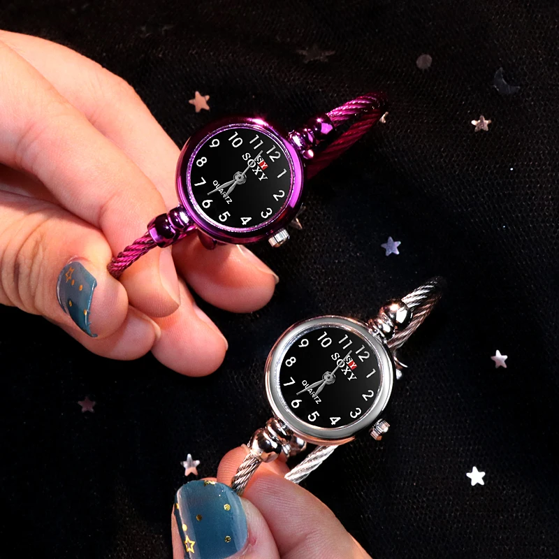 SOXY Peacock Blue Women's Bracelet Watches For Women Luxury Ladies Watch Full Steel relogio feminino NEW Wristwatch