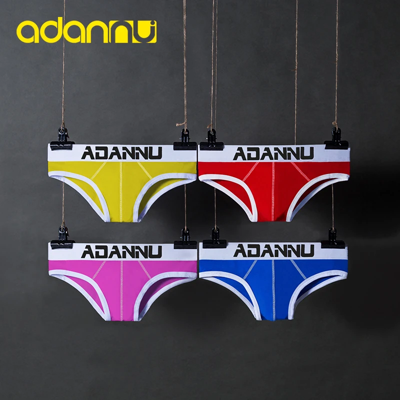 

New Arrivals Men Briefs Cotton Underwear Male Panties Comfortable Underpants Breathable U Pouch Low Waist Stripe High Quality