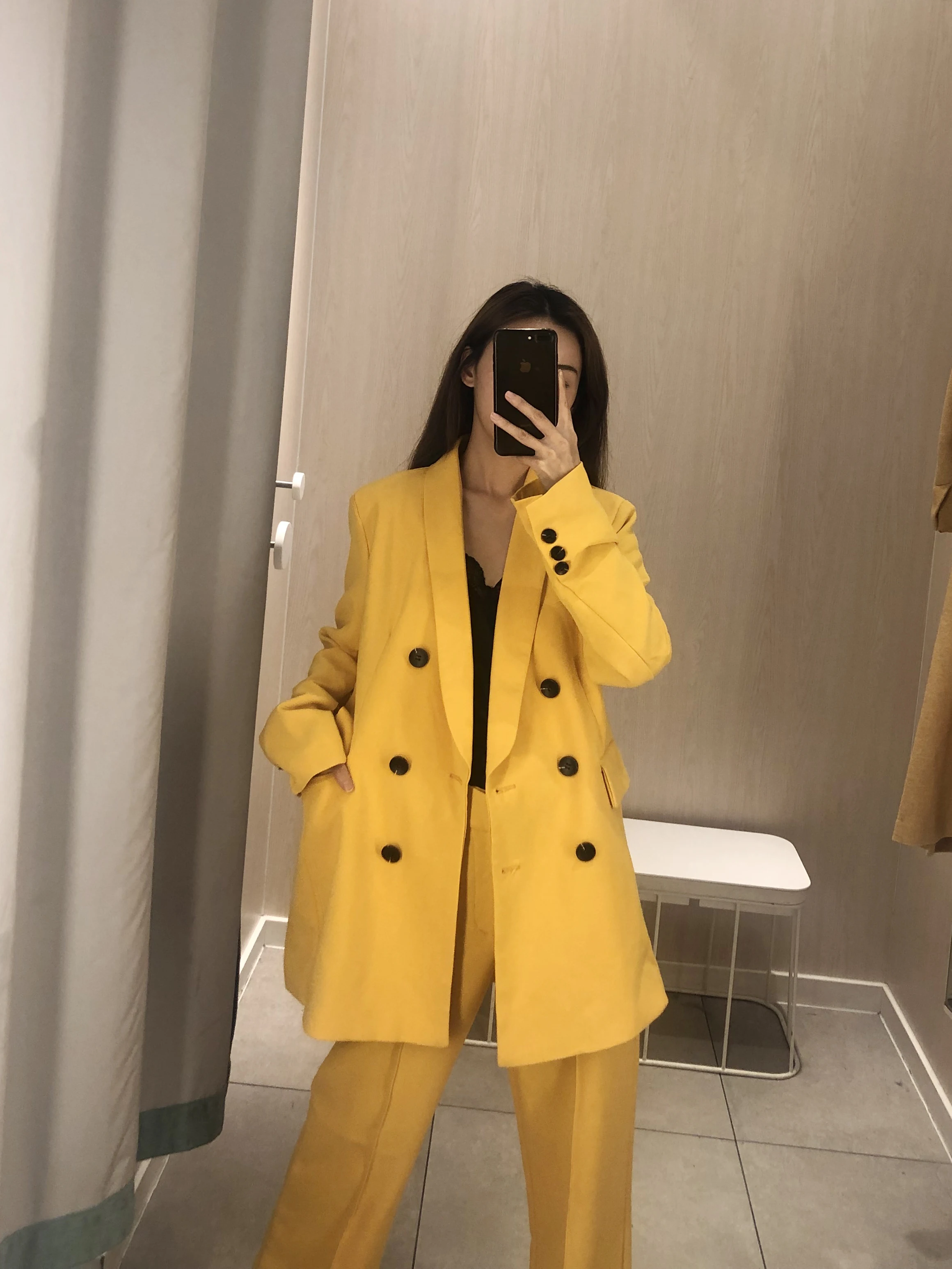 

Autumn Office lady suit blazer pant suits for women Loose jacket women jacket Loose Double breasted suits women suits blazer set