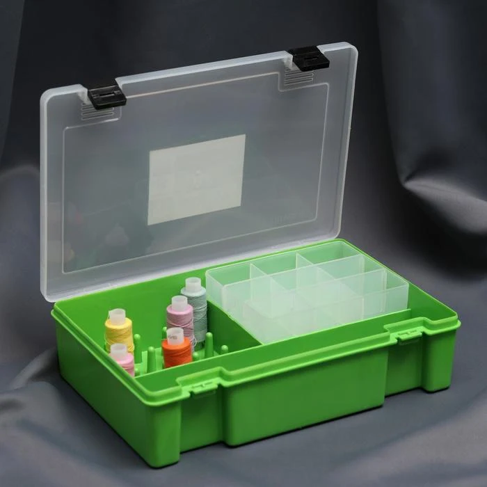 Organizer 27.4 x 18.8 6.5 cm box Storage room for needlework Sewing haberway Home supplies arts crafts and DIY Craft Arts Garden | Дом и сад
