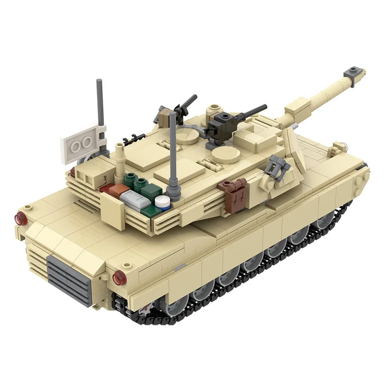 Конструктор MOC Military USS M1A2 Abrams Набор строительных блоков военная колесница сборный