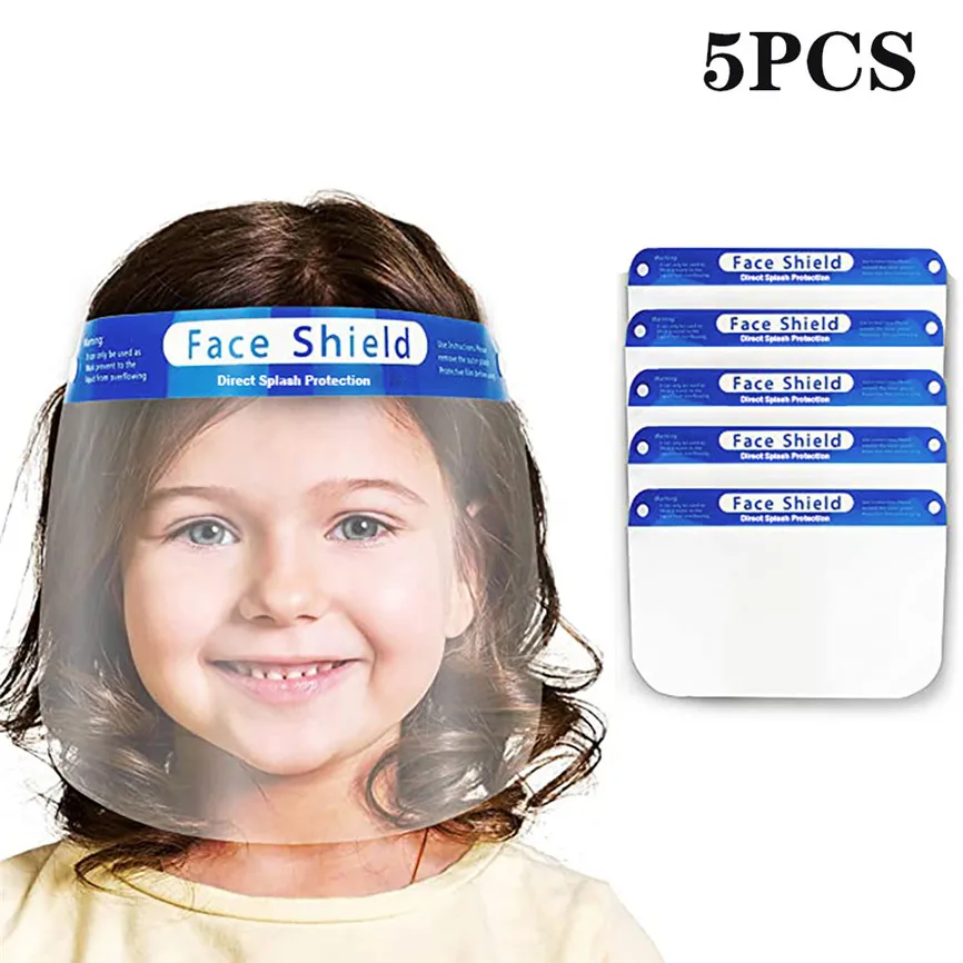 Защитная маска на все лицо для детей безопасная пластиковая прозрачная защитная