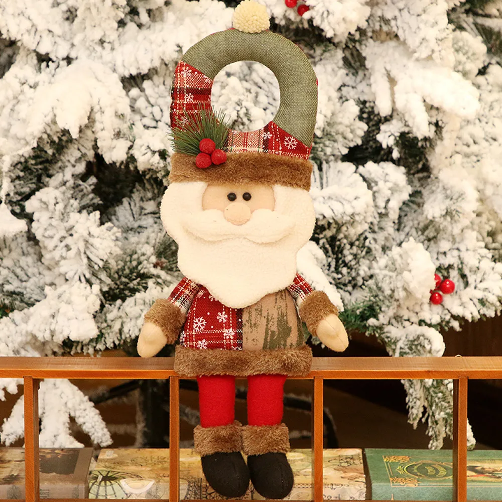 Рождественские украшения Санта Клаус Снеговик игрушка кукла в виде оленя
