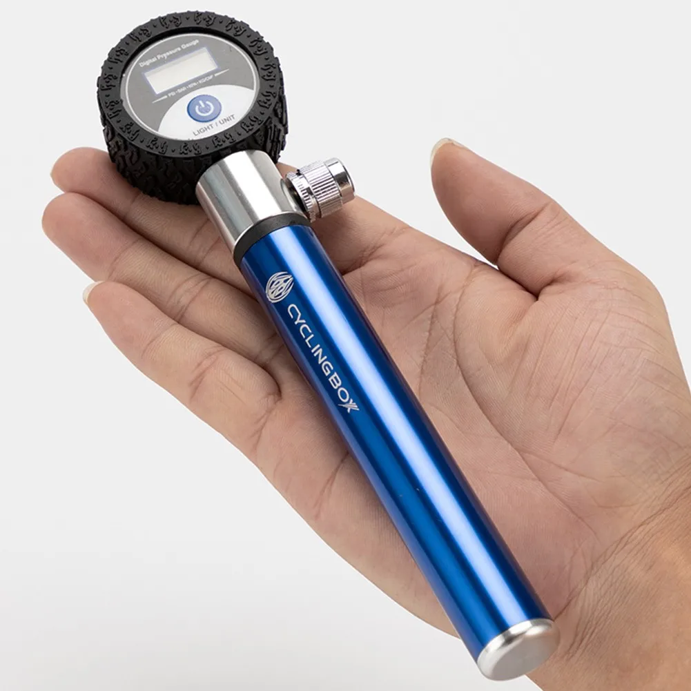 

Bicycle Bike Portable Pump US Presta Valve 120 Psi With Pressure Gauge For MTB Road Bicycle Basketball Cycling Accessory New