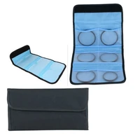 10pcs 6 pocket camera lens filter case wallet 25mm to 82mm uv cpl filters protect pouch bag for cokin p series filter protector