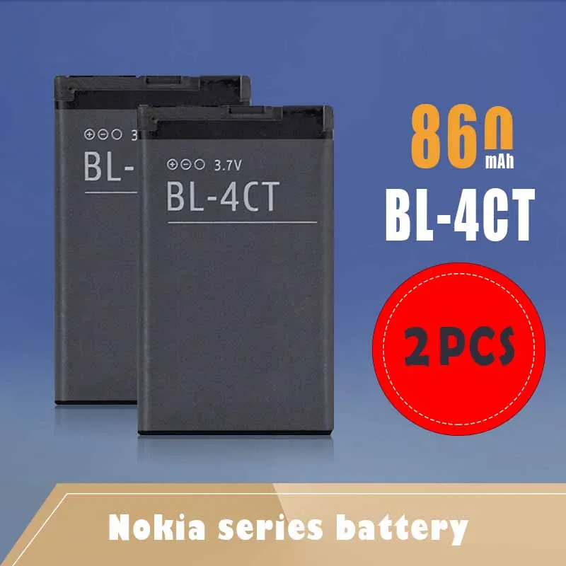 2 шт. 860 мА/ч BL 4CT BL4CT батареи для Nokia 5630 7212C 7210C 7310C 7230 X3 00 2720F 6702S 6600F запасная