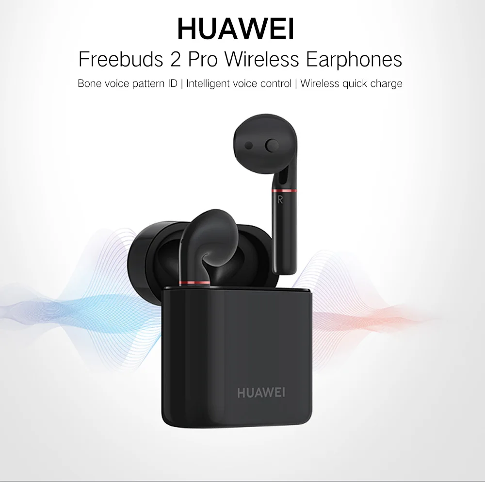 Оригинальные беспроводные наушники HUAWEI FreeBuds 2 TWS, Bluetooth 5,0, аудио, водонепроницаемые, IP54, управление нажатием, Беспроводная зарядка