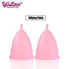 Менструальная чаша для женщин, из медицинского силикона, 50 шт.лот