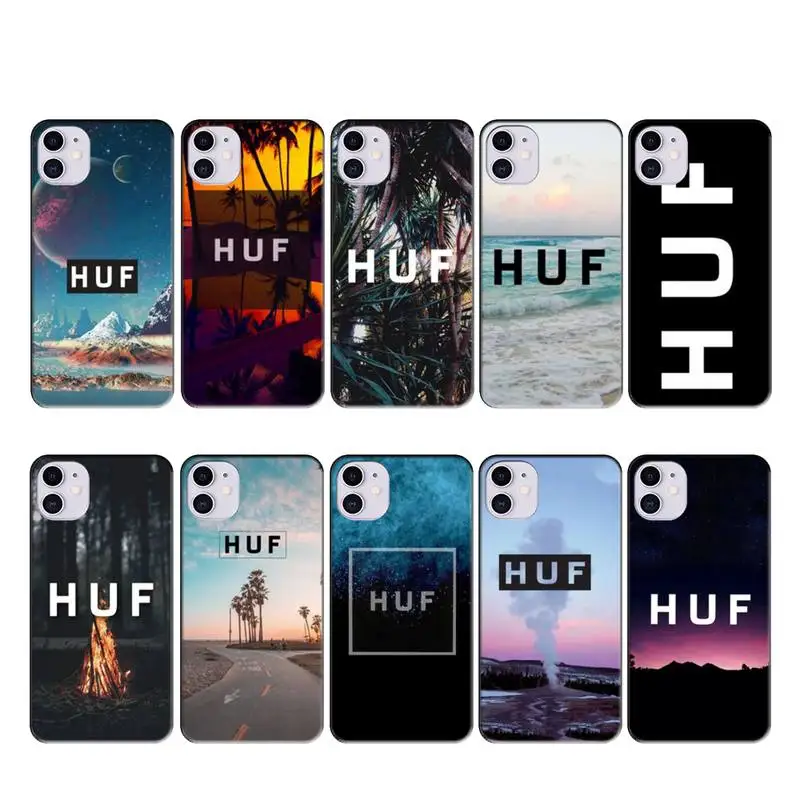 Janpa модный бренд HUF чехол для iphone 11 PRO MAX X XS XR 4S 5S 6S 7 8 PLUS SE 2020|Чехлы-накладки| |