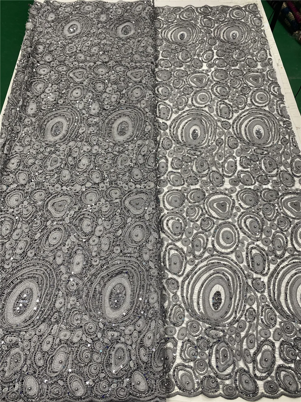 

Handmade Beaded Lace French African Lace Fabric 2020 High Quality Lace Sewing Nigerian Lace Fabrics For Wedding Dress YA3292B-2