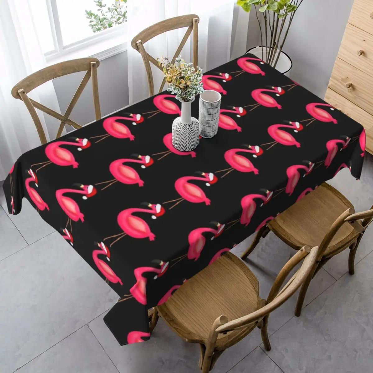 

Flamingo Tablecloth Printed Decoration Table Cover Polyester Birthday Party Wholesale Washable Table Cloth