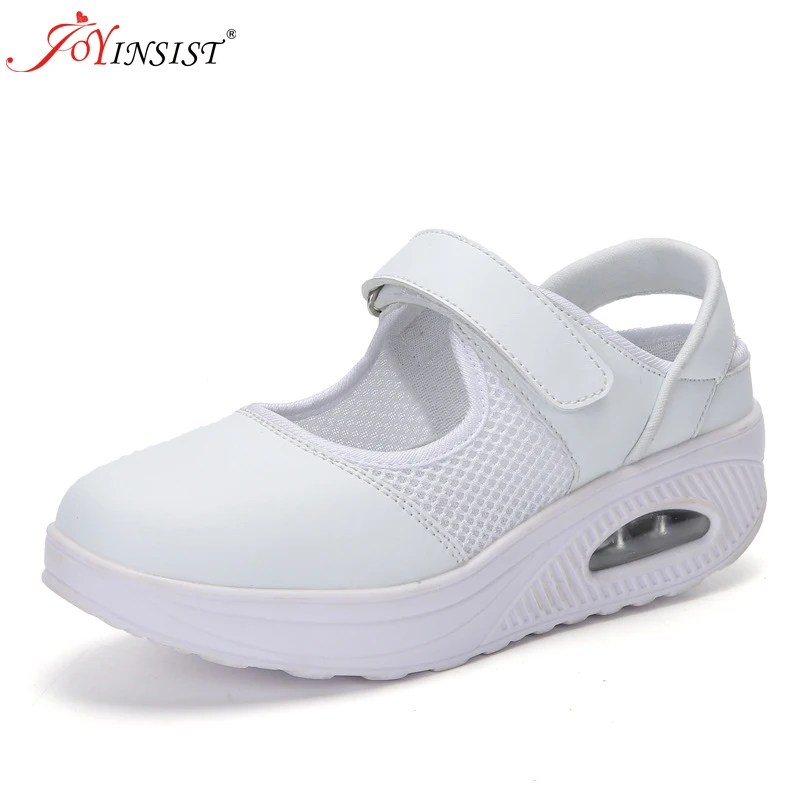 Дышащие светильник кие кроссовки для медсестер на толстой подошве | Обувь