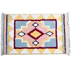 Новый Ретро-коврик для ванной с абстрактным рисунком, простой геометрический напольный коврик для ванной, фланелевый нескользящий коврик в этническом стиле, домашний декор