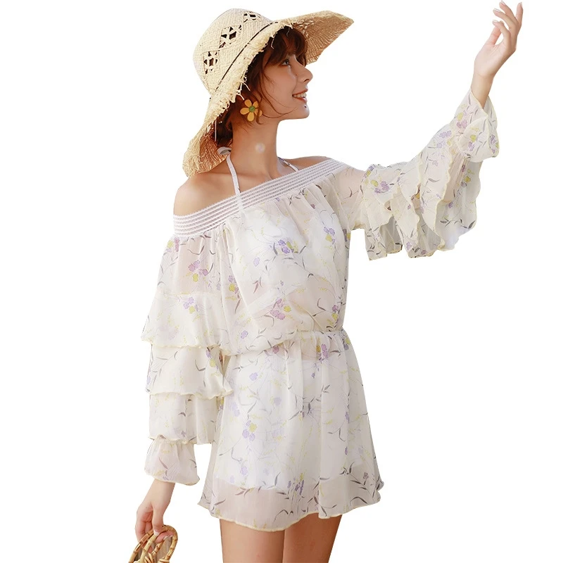 

Ashley Off shoulder ruched sleeve blouse shirt Sexy summer backless cool blouse Beach split blouse blusa women tops streetwear