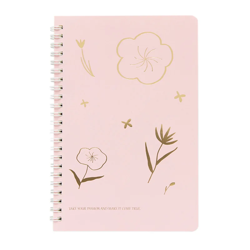 Kawaii Канцелярские Cherry Blossom Обложка A5 книга со спиралью катушка ноутбук To-Do выстроились Sketchbook для школьные принадлежности 80 листов