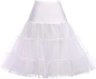 Винтажная юбка-пачка в стиле 50-х годов, пышная Нижняя юбка в стиле ретро, в стиле рокабилли, 17 цветов