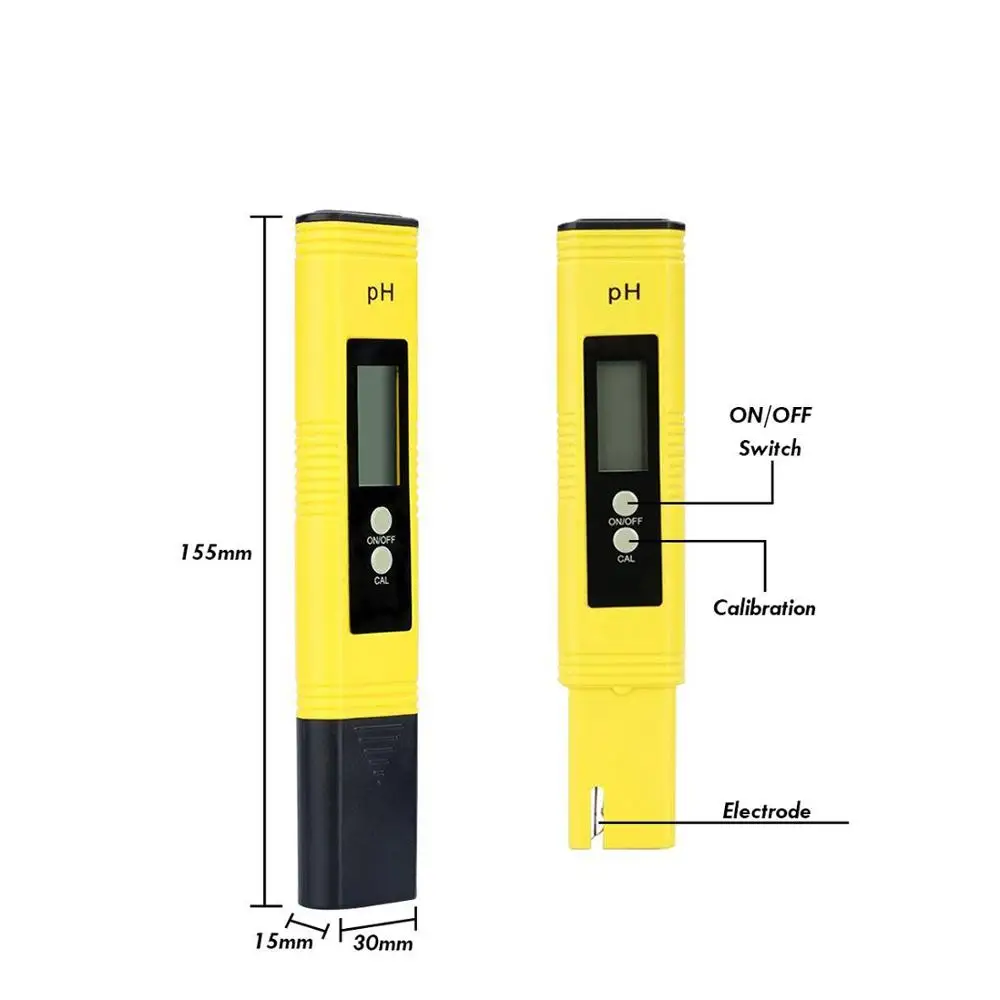 Портативный цифровой рН-тестер измеритель качества воды: кислотности 0 00-14 PH