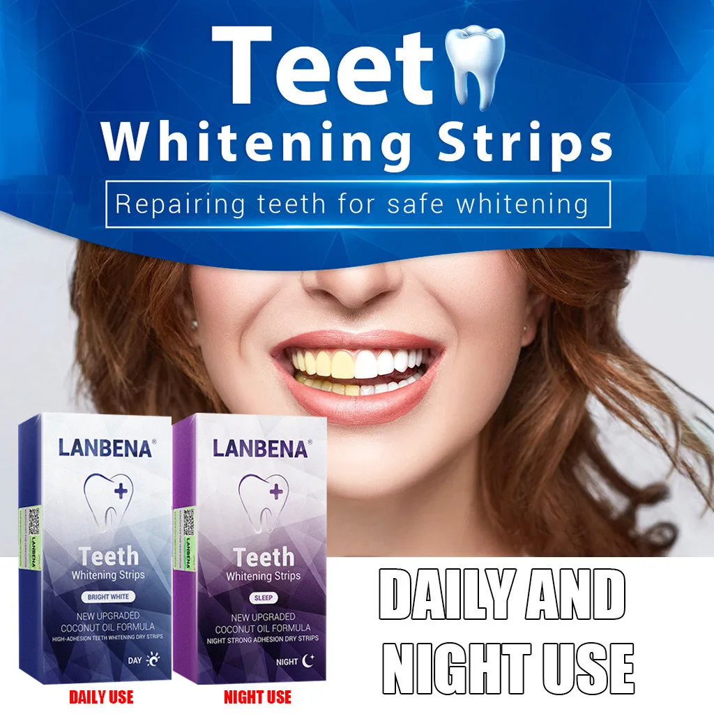 1 коробка полосок для отбеливания зубов удаление пятен улучшенные полоски