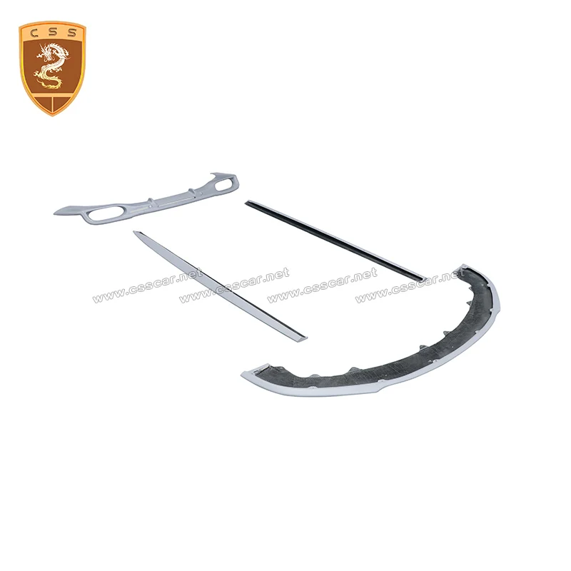 

16-18 Carbon fiber Front bumper lip Rear bumper lip Side skirts For Bentley GT V8S Style